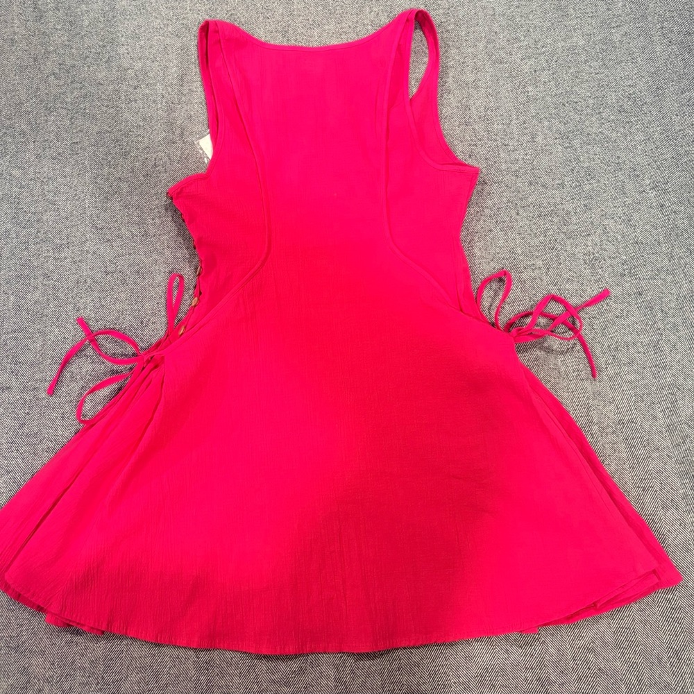 Free People Forever Fancy Mini Dress | Love Potion | pink rose | size S - Picture 7 of 9